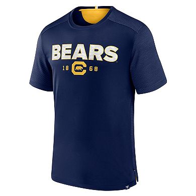 Men's Fanatics  Navy Cal Bears Defender Rush T-Shirt