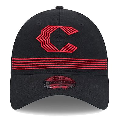 Men's New Era Black Cincinnati Reds City Connect Alternate 9TWENTY Adjustable Hat