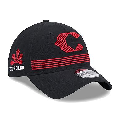 Men's New Era Black Cincinnati Reds City Connect Alternate 9TWENTY Adjustable Hat