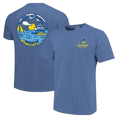 Unisex Royal Delaware Fightin' Blue Hens Scenic Comfort Colors T-Shirt