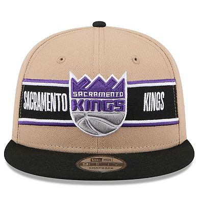 Men's New Era Tan/Black Sacramento Kings 2024 NBA Draft 9FIFTY Snapback Hat