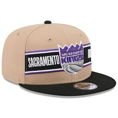 Men's New Era Tan/Black Sacramento Kings 2024 NBA Draft 9FIFTY Snapback Hat