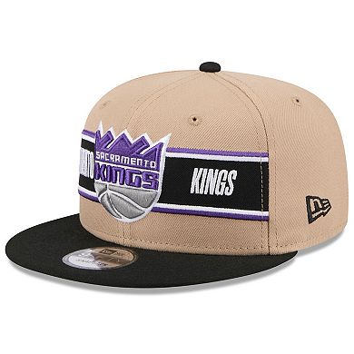 Men's New Era Tan/Black Sacramento Kings 2024 NBA Draft 9FIFTY Snapback Hat