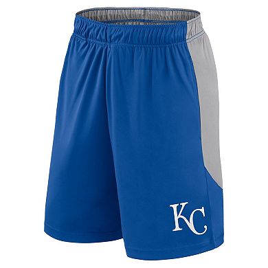 Men's Fanatics Royal/Gray Kansas City Royals Go Hard Shorts