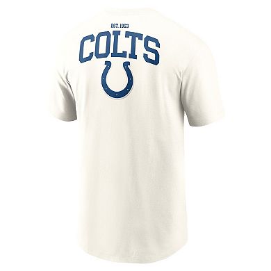 Men's Nike Cream Indianapolis Colts Blitz Essential T-Shirt