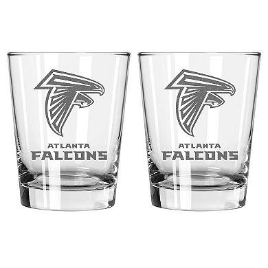 The Memory Company Atlanta Falcons 2-Pack 15oz. Double Old Fashioned Glass Set