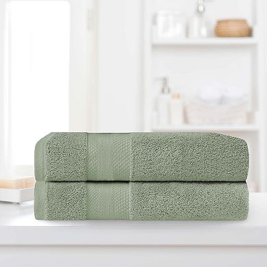 SUPERIOR 2-Piece Turkish Cotton Highly Absorbent Bath Towel Set