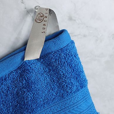 SUPERIOR 6-Piece Atlas Cotton Plush Soft Hand Towel Set