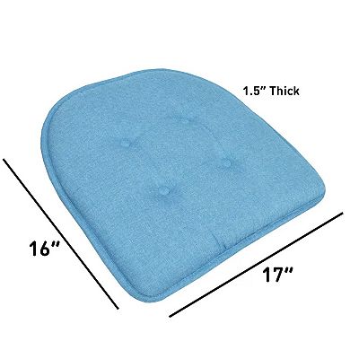 2-pieces U-shaped Memory Foam Non-slip Chair Cushions