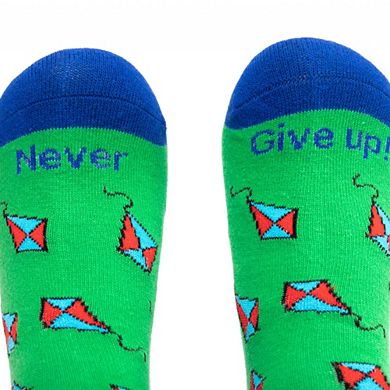 Never Give Up! - Boy Crew Style (1 pair)