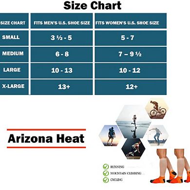 Sierra Socks Arizona Heat Pattern Coolmax Socks, Nature Collection For Men & Women Crew Socks