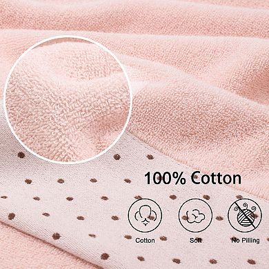 Bath Towel Set, 100% Cotton Soft 600 Gsm Absorbent 2 Pcs