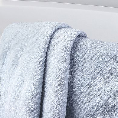 2-piece Bath Towels Set For Bathroom, Quick Dry Soft And Absorbent Textured Towel