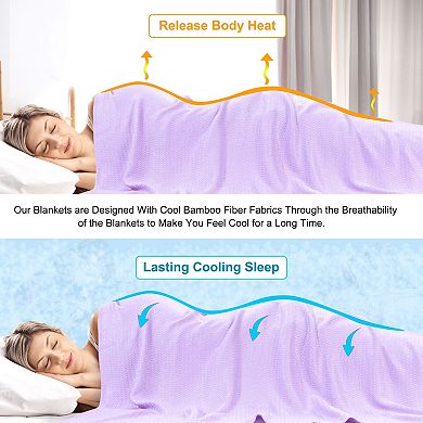 Blanket All Seasons Breathable For Hot Sleepers For Bed, Sofa Thin Blanket Summer Keep Cool