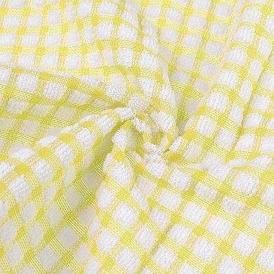 Kitchen Dish Towels, Pack Of 12 Checked Dishcloths Set For Drying Dishes And Table