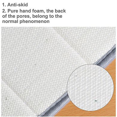 Bathroom Rugs Non-slip Soft Absorbent Rebound Memory Foam Bath Mats 24" X 16"