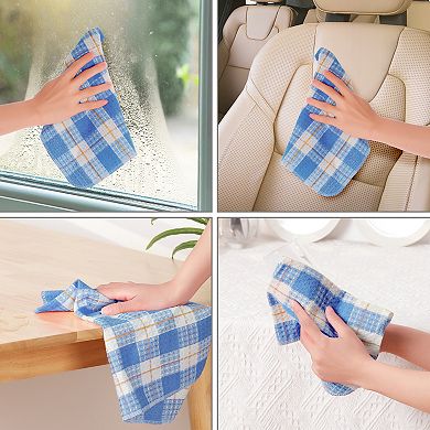 Small Kitchen Dish Cloths Absorbent Dish Rags Dish Towels Washing Cleaning 10 Pack