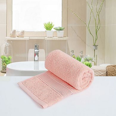 Set Of 2, Luxury Hand Towels 100% Cotton Absorbent Drying Towels Hotel Spa Quality Face Towel