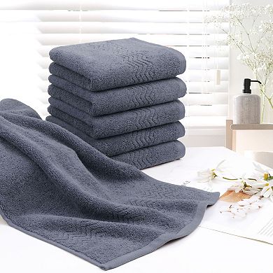 Luxury Hand Towels 6 Piece 29 X 13 Inch Soft And Absorbent 100% Cotton For Daily Use