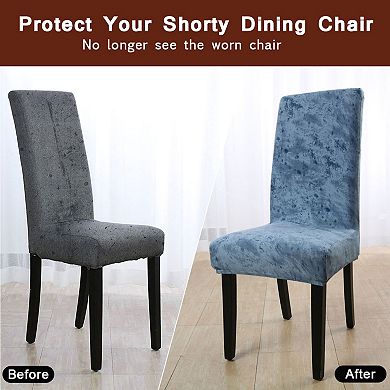 Dining Chair Slipcovers - Stretch Spandex Seat Covers For Home, Hotel, Wedding, Banquet