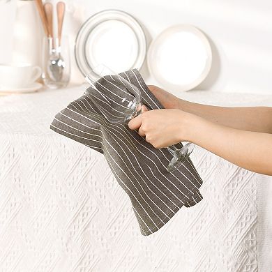 Striped Kitchen Towels Tea Towels Highly Absorbent Durable Reversible Dish Towels