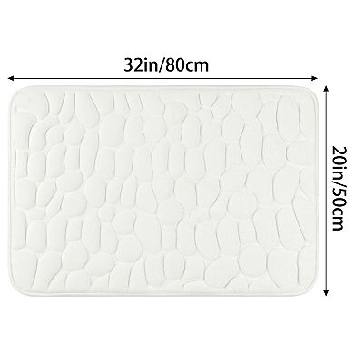 Memory Foam Bathroom Rugs Bath Carpet Bath Mat Soft Non-slip Water Absorbent Quick Dry