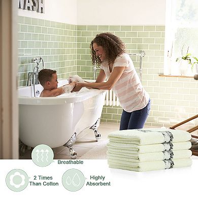 Bath Towels Soft Absorbent And Towel Include 4 Towels