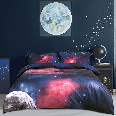 4 Piece Galaxies Duvet Cover Sets 3d Printed Space Themed, All Season Reversible Design