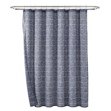 Lush Decor Farmhouse 2-pc. Textured Sheer With PEVA Lining Shower Curtain Set