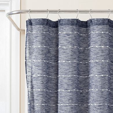 Lush Decor Farmhouse 2-pc. Textured Sheer With PEVA Lining Shower Curtain Set