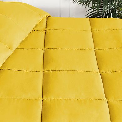 SUPERIOR Solid Reversible Down Alternative Comforter
