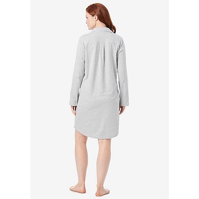 Dreams & Co. Women's Plus Size Knit Sleep Shirt