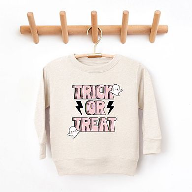 Trick Or Treat Lightning Bolt Toddler Graphic Sweatshirt
