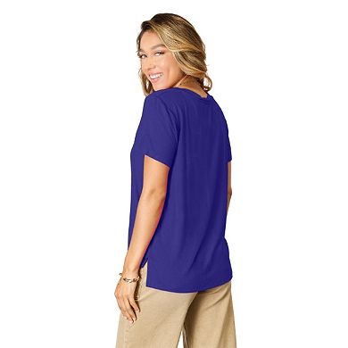 Fashnzfab Full Size Round Neck Short Sleeve T-shirt