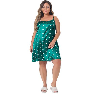 Plus Size Nightgown For Women Camisole Sleeveles Lingerie Dress Sleepwear