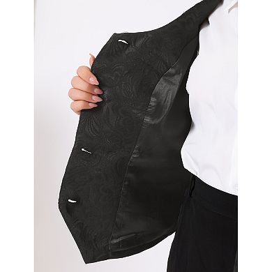 Plus Size Vest For Women Sleeveless Jacquard Jacket Steampunk Waistcoat