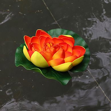 6pcs Garden Ponds Pool Decoration Artificial Lotus Flower