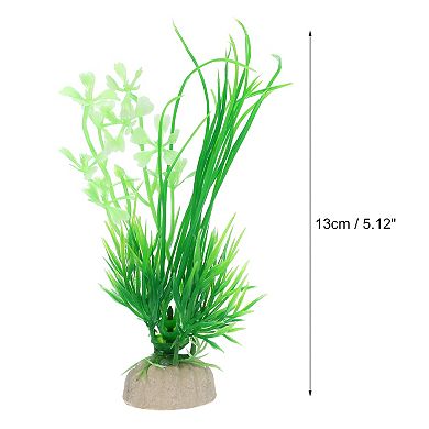 10pcs Fish Tank Aquarium Decorations Plants 5.12" Plastic Plants For Aquarium Decor