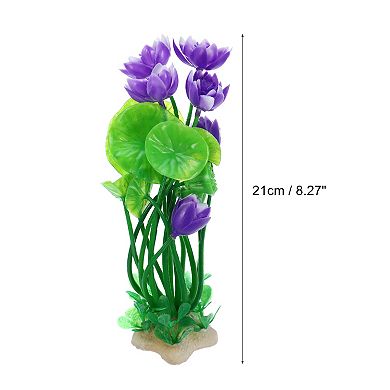 1pcs Fish Tank Aquarium Decorations Plants Pe Ceramics Plants For Aquarium Decor