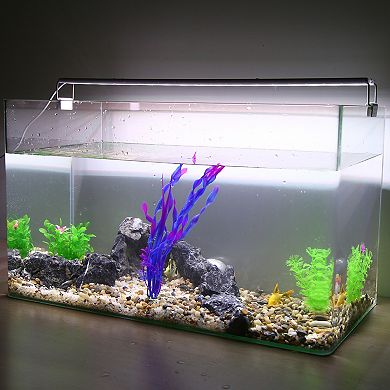 1 Pcs Fish Tank Aquarium Decorations Artificial Plants Plastic Artificial Water Plants Grass Purple
