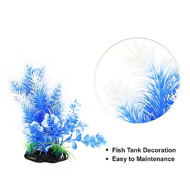 1 Pcs Aquarium Plants Decorations Artificial Aquatic Plant Blue