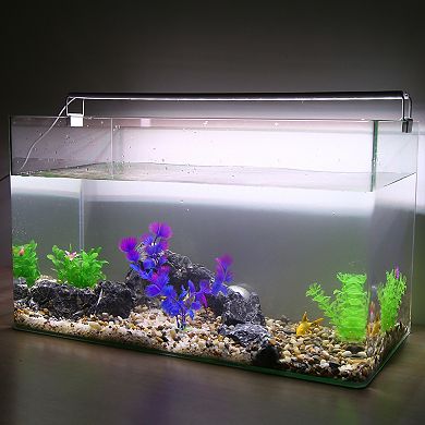 1 Pcs Fish Tank Aquarium Decorations Artificial Plants Plastic Artificial Water Plants Purple