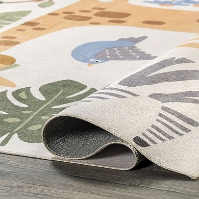 nuLOOM Felipa Safari Machine Washable Area Rug