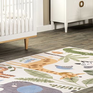 nuLOOM Felipa Safari Machine Washable Area Rug