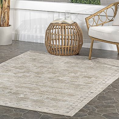 nuLOOM Aine Bordered Indoor / Outdoor Area Rug