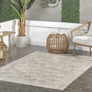 nuLOOM Aine Bordered Indoor / Outdoor Area Rug