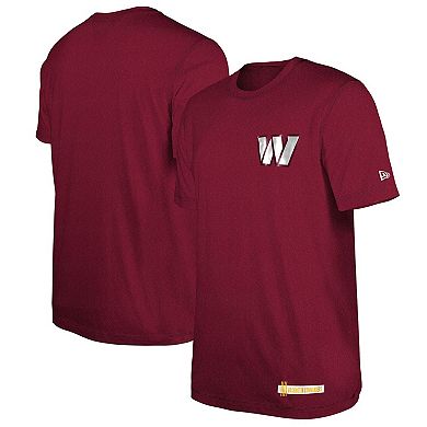 Men's New Era Burgundy Washington Commanders 2024 NFL Training Camp T-Shirt