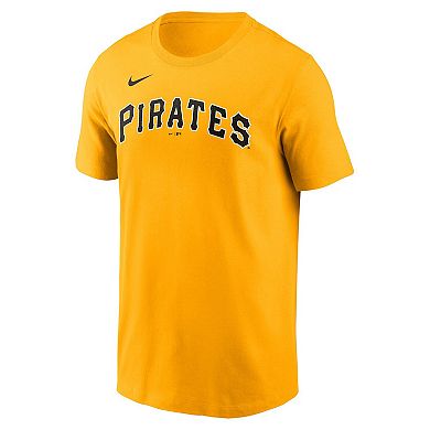 Men's Nike Paul Skenes Gold Pittsburgh Pirates Fuse Name & Number T-Shirt