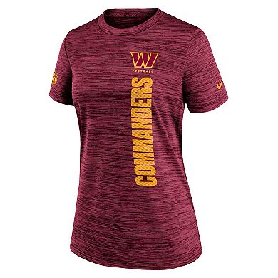 Women's Nike Burgundy Washington Commanders Velocity Performance T-Shirt