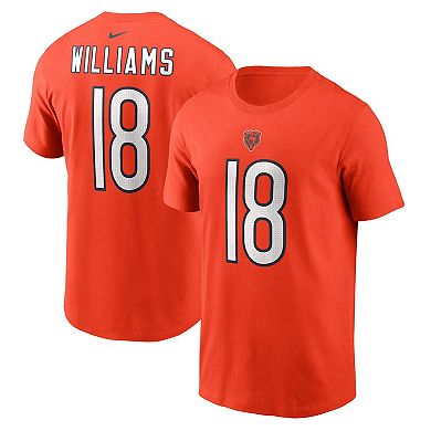 Men's Nike Caleb Williams Orange Chicago Bears 2024 NFL Draft First Round Pick Fuse Name & Number T-Shirt